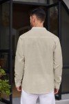 Men's Cotton Linen Tunic Shirt