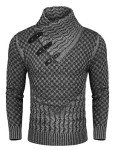 Men's Shawl Collar Casual Knit Sweater