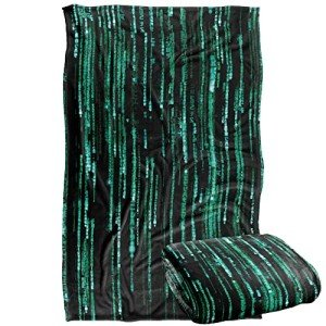 The Matrix Code Silky Touch Throw Blanket