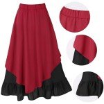 Renaissance Costume Medieval Victorian Women Halloween Pirate Cosplay