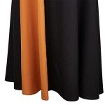 Gothic Trumpet Sleeves Renaissance Dress Women Black Large