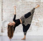 Hippie Goddess Jumpsuit in Black Hippierose Fabric