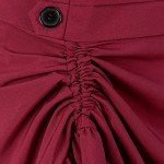 Steampunk Gothic Lace Party Skirt - Red, Large