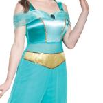 Jasmine Deluxe Adult Costume, Turquoise