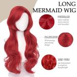 Ariel Red Costume Wig