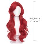 Ariel Red Costume Wig