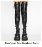 Black Platform Over-the-Knee Thigh High Boots