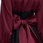 Gothic Black and Red Dress with Bows