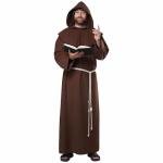 Mens Renaissance Friar Costume, Brown