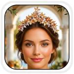 Gold Leaf Headband Goddess Headdress with Pearl