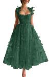 Emerald Green Tulle Butterfly Fairy Prom Dress