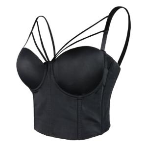 ELACCI Gothic Cross Strappy Bustier Top