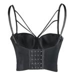 ELACCI Gothic Cross Strappy Bustier Top