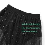 Dual Layer Sheer Maxi Skirt, Festival Clubwear