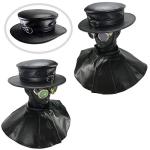 Steampunk Plague Doctor Hat with Wide Brim