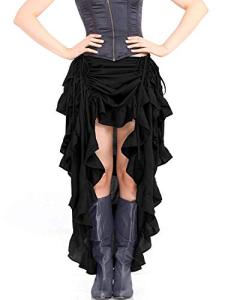 Steampunk Victorian High-Low Show Girl Skirt - XL