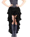 Steampunk Victorian High-Low Show Girl Skirt - XL