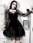Gothic Lace Long Sleeve Bodycon Dress Alternative Fashion