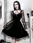 Gothic Lace Long Sleeve Bodycon Dress Alternative Fashion