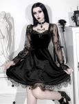 Gothic Lace Long Sleeve Bodycon Dress Alternative Fashion