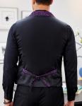 Purple Paisley Formal Gothic Steampunk Vest