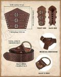Men's Renaissance Pirate Costume Set with Arm Guards