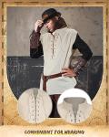 Men's Renaissance Pirate Costume Set with Arm Guards