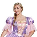 Rapunzel Deluxe Dress Adult Costume, Purple, Medium Size