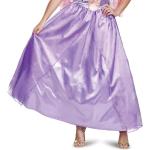 Rapunzel Deluxe Dress Adult Costume, Purple, Medium Size