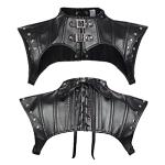 KUOIN Gothic Shoulder Armor Harness Leather Steampunk Costume