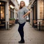 Agan Traders Boho Embroidered Asymmetrical Hem Top