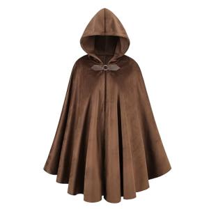 Medieval Renaissance Hooded Cape for Women and Men