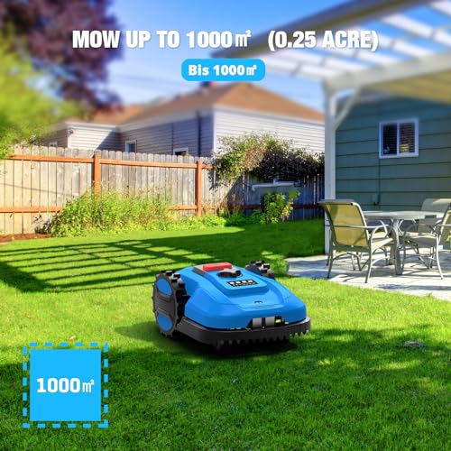 ACFARM Robot Mower, 20V, 4.0Ah, 1/4 Acre, Automatic