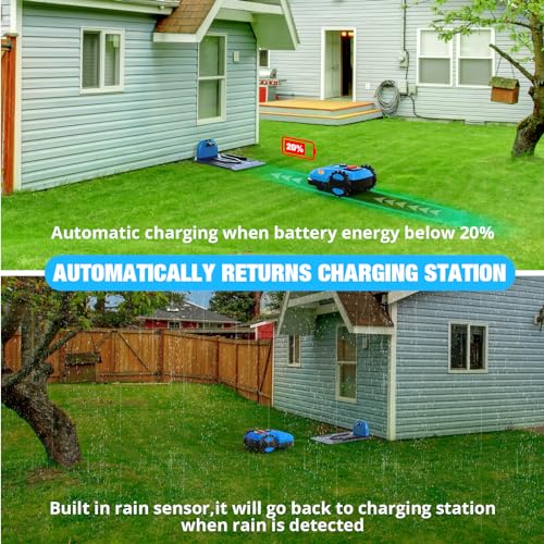 ACFARM Robot Mower, 20V, 4.0Ah, 1/4 Acre, Automatic
