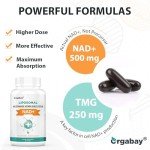 Orgabay Liposomal NAD+ Supplement - Boost Energy & Aging