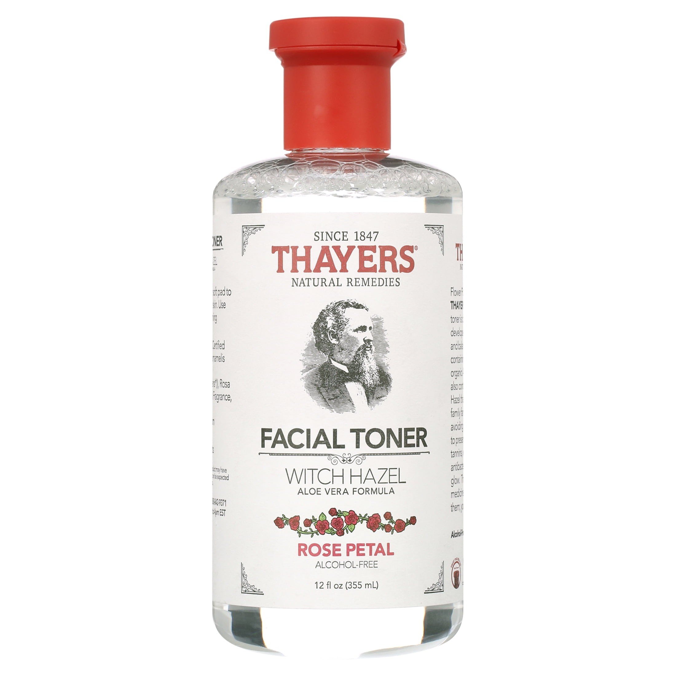 Rose Petal Witch Hazel Facial Toner with Aloe Vera