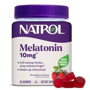 Strawberry Melatonin Gummies for Sleep Support, 90 Count