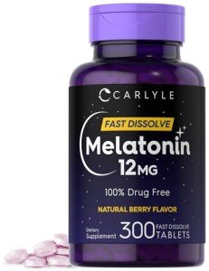 Carlyle Melatonin 12mg Fast Dissolve Tablets - 300 Count