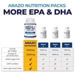 Arazo Nutrition Wild Caught Omega 3 Fish Oil Softgels
