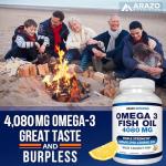 Arazo Nutrition Wild Caught Omega 3 Fish Oil Softgels