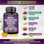 NAD+ Resveratrol with Berberine & CoQ10 Boost