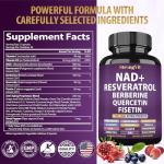NAD+ Resveratrol with Berberine & CoQ10 Boost