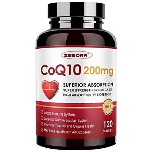 ZEBORA CoQ10 with PQQ & Omega-3 Softgels