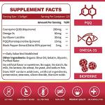 ZEBORA CoQ10 with PQQ & Omega-3 Softgels