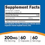 Nutricost CoQ10 200mg - High Absorption Capsules