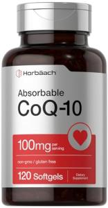 Horbäach CoQ10 100mg Softgels - 120 Count