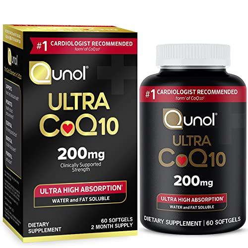 Qunol CoQ10 200mg Softgels for Heart Health