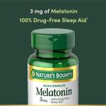 Nature's Bounty 3mg Melatonin Sleep Aid - Cherry