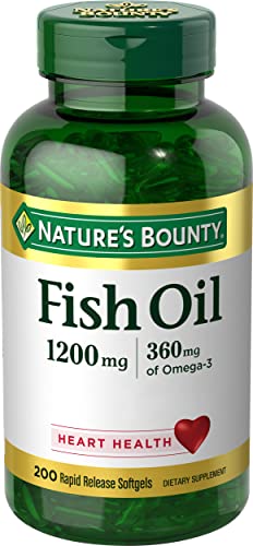 Heart Health: Nature's Bounty Fish Oil Softgels 200