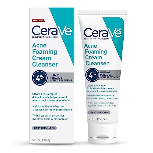 Acne-Fighting Foaming Cleanser with Benzoyl Peroxide & Hyaluronic